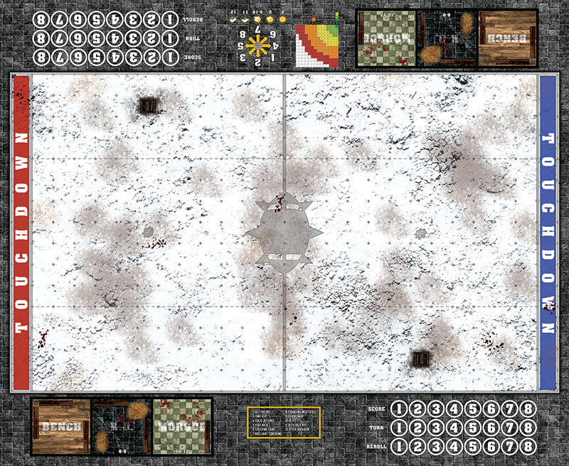 Mats by Mars:  Winter's Wrath v1.0 Fantasy Football Play Mat / Pitch