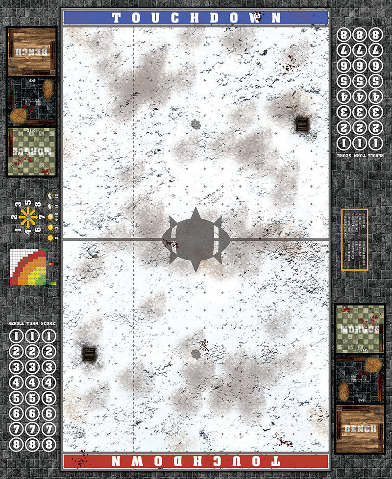 Mats by Mars:  Winter's Wrath v1.0 Fantasy Football Play Mat / Pitch