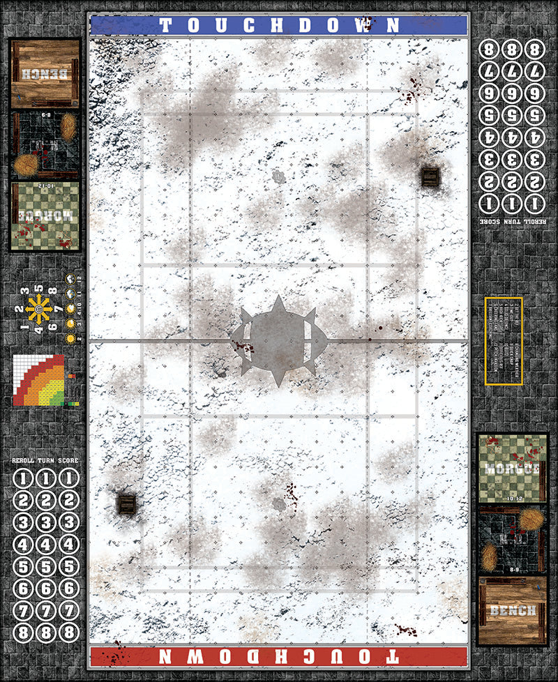 Mats by Mars:  Winter's Wrath v1.0 Fantasy Football Play Mat / Pitch