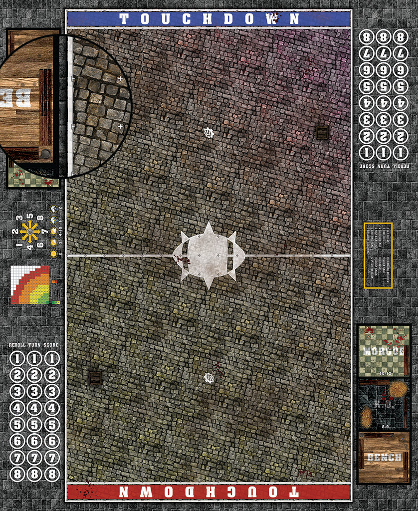 Mats by Mars:  Bustling City v1.0 Fantasy Football Play Mat / Pitch