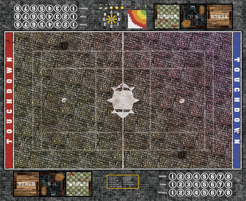 Mats by Mars:  Bustling City v1.0 Fantasy Football Play Mat / Pitch