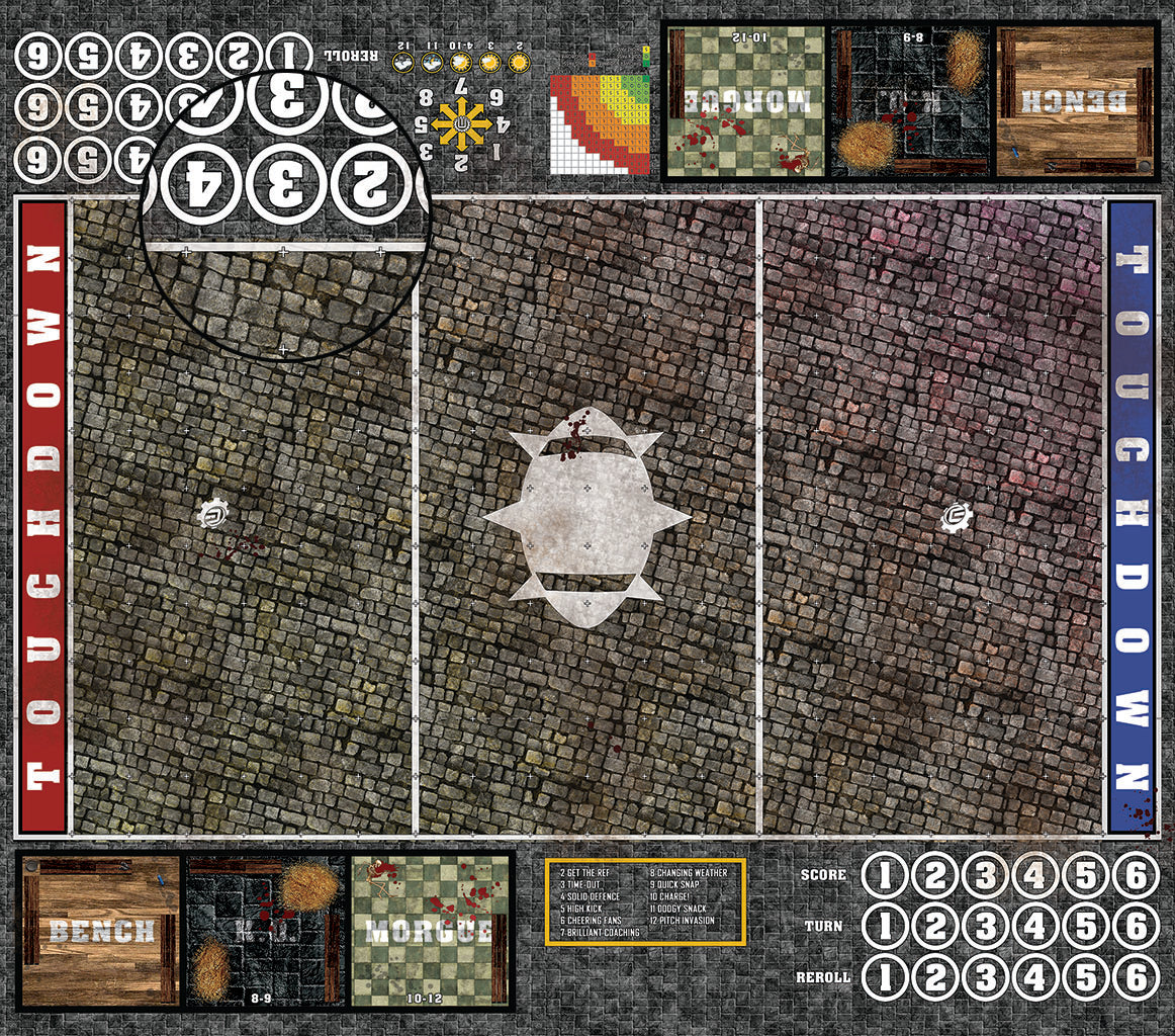 Mats by Mars:  Bustling City v1.0 Fantasy Football Play Mat / Pitch