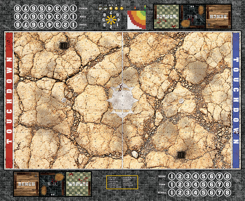 Mats by Mars:  Desert Fantasy Football Play Mat / Pitch