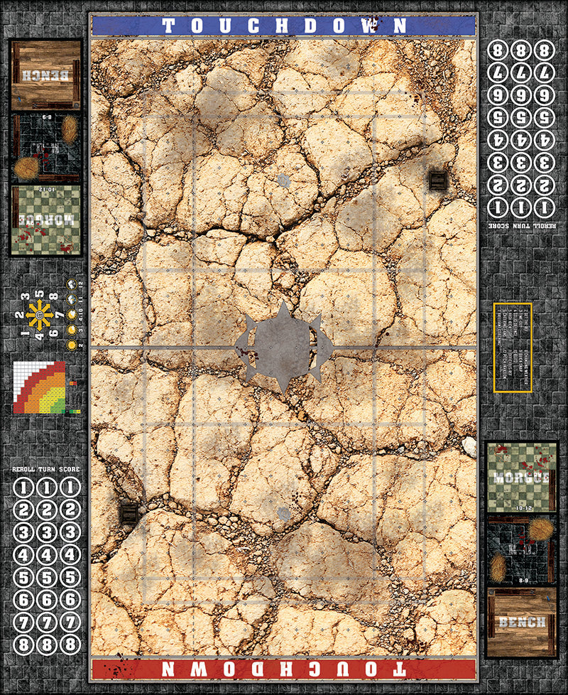 Mats by Mars:  Desert Fantasy Football Play Mat / Pitch