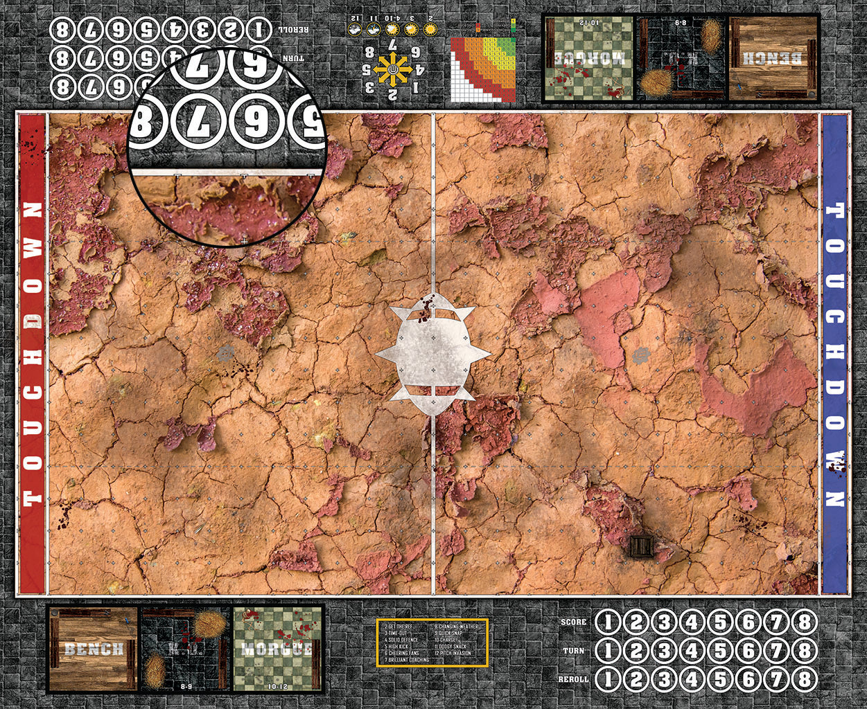 Mats by Mars:  Badlands Fantasy Football Play Mat / Pitch