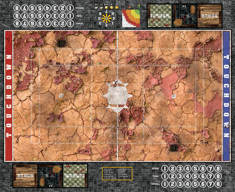 Mats by Mars:  Badlands Fantasy Football Play Mat / Pitch