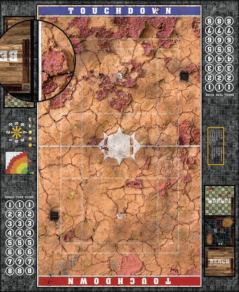 Mats by Mars:  Badlands Fantasy Football Play Mat / Pitch