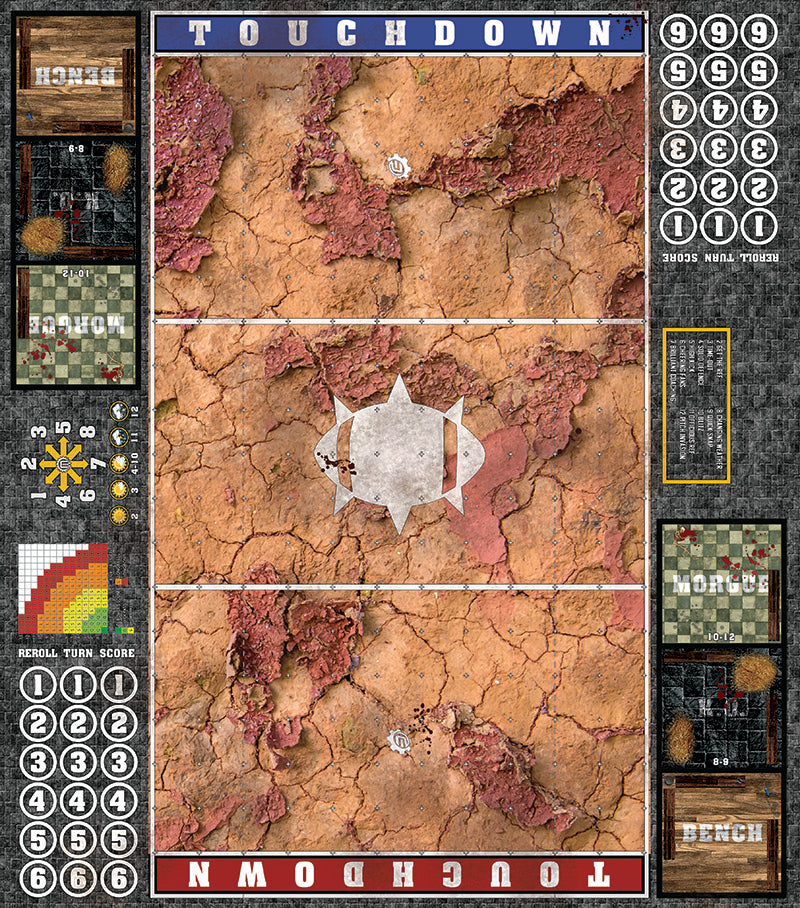 Mats by Mars:  Badlands Fantasy Football Play Mat / Pitch