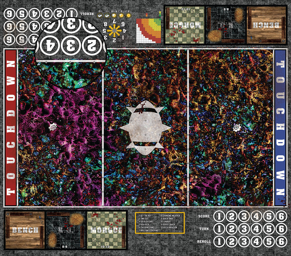 Mats by Mars:  Chaos Realm Fantasy Football Play Mat / Pitch