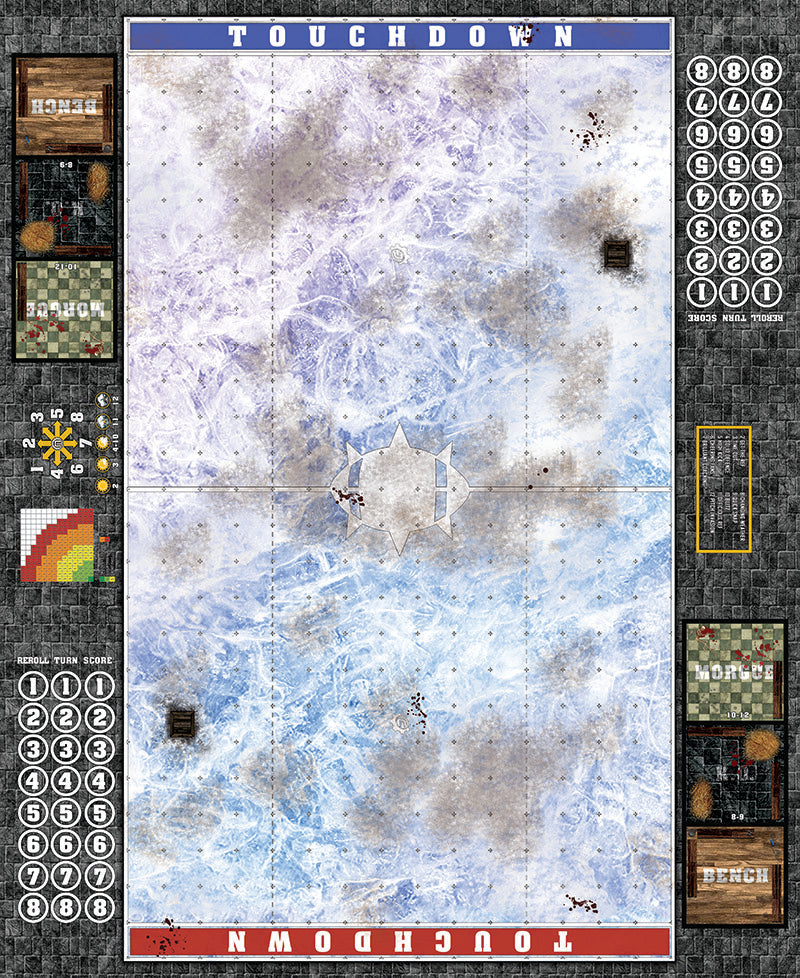 Mats by Mars:  Frozen Lake Fantasy Football Play Mat / Pitch