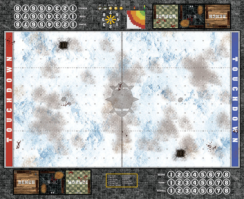 Mats by Mars:  Winter's Wrath Fantasy Football Play Mat / Pitch