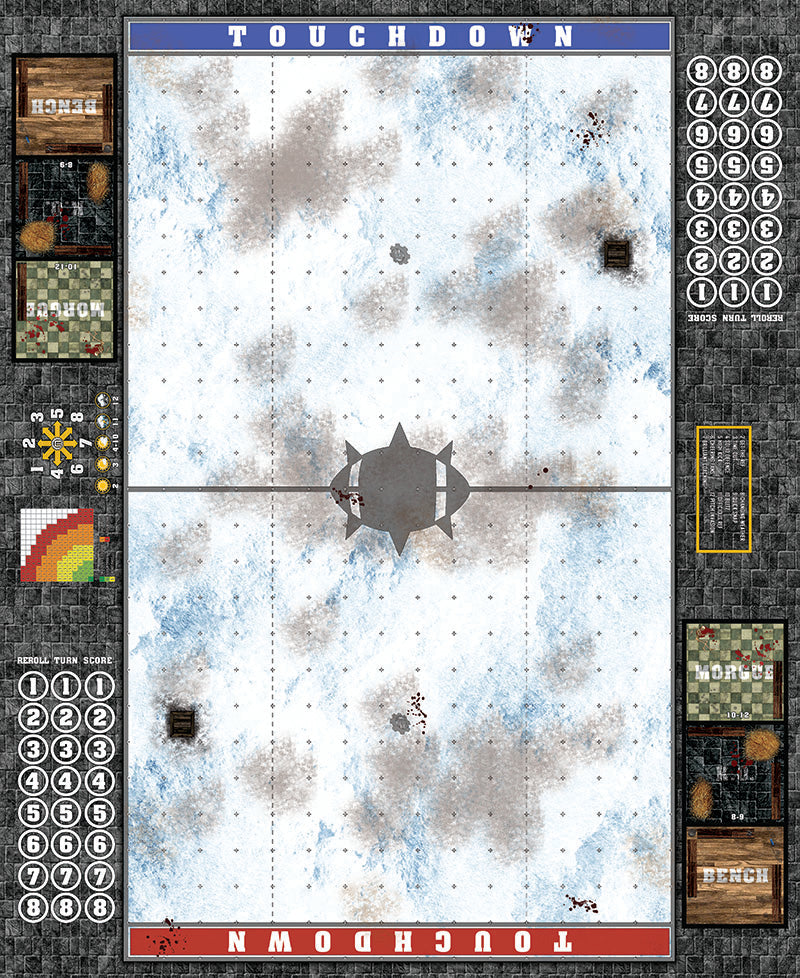 Mats by Mars:  Winter's Wrath Fantasy Football Play Mat / Pitch