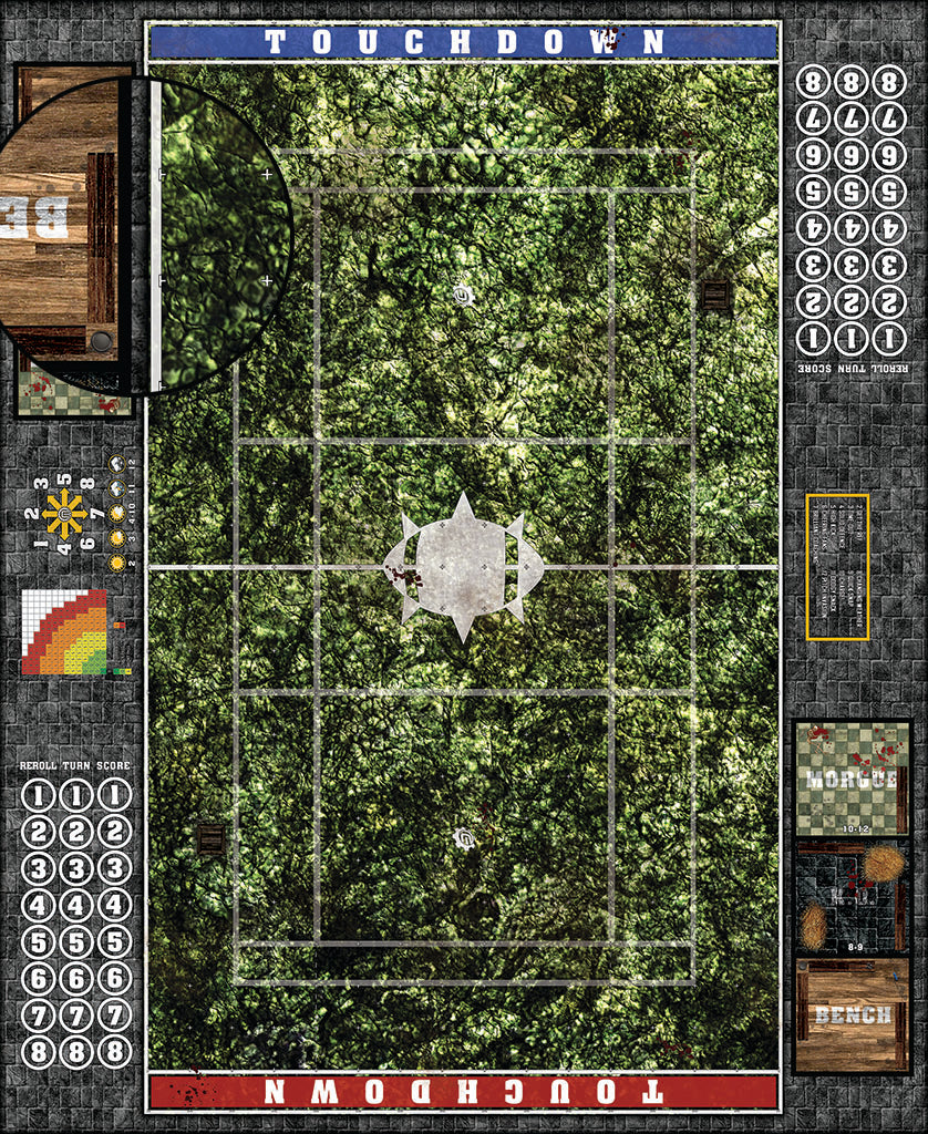 Custom Fantasy Football Play Mat / Dual Pitch 11s and 7s from Mats by Mars