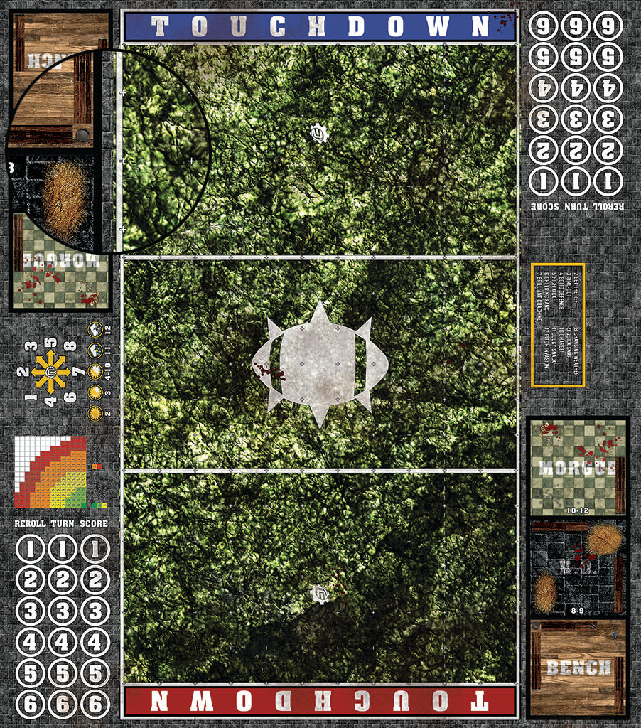 Mats by Mars:  Creeping Mold Fantasy Football Play Mat / Pitch