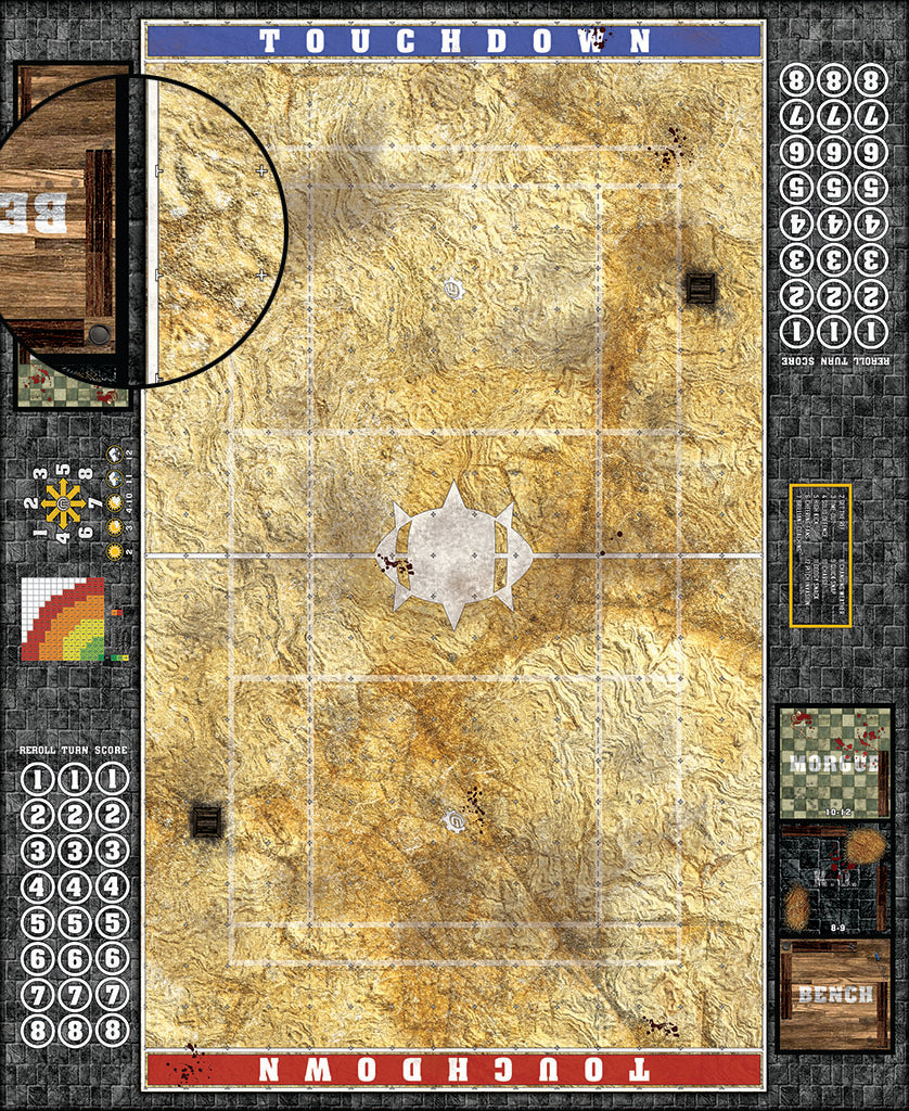 Custom Fantasy Football Play Mat / Dual Pitch 11s and 7s from Mats by Mars