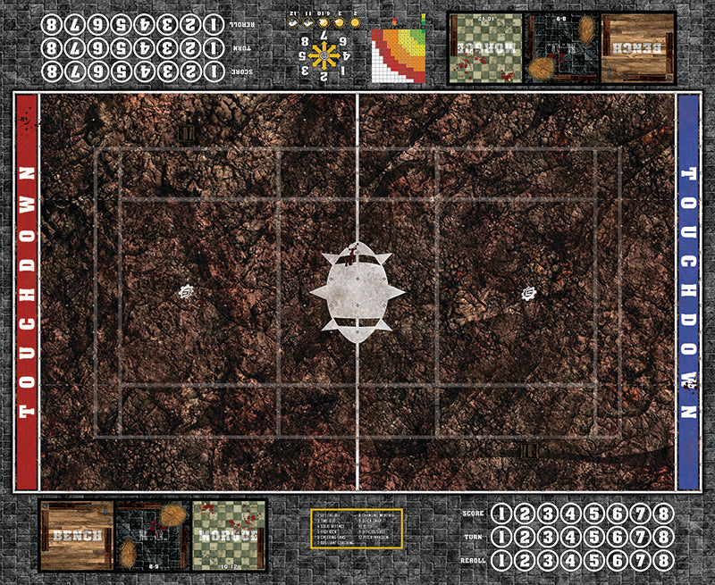 Mats by Mars:  Shattered Soil Fantasy Football Play Mat / Pitch