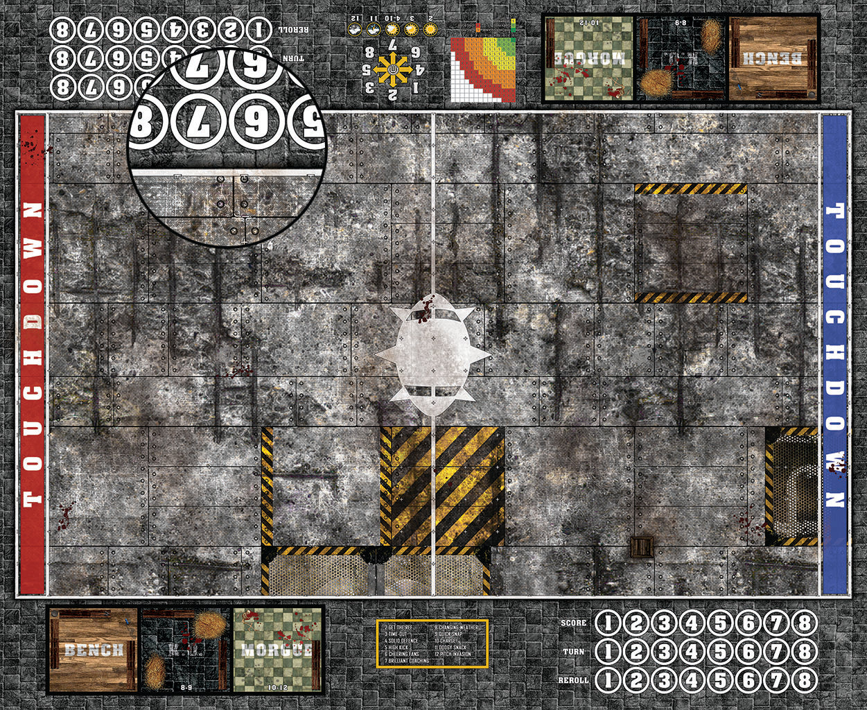 Custom Fantasy Football Play Mat / Pitch 11s