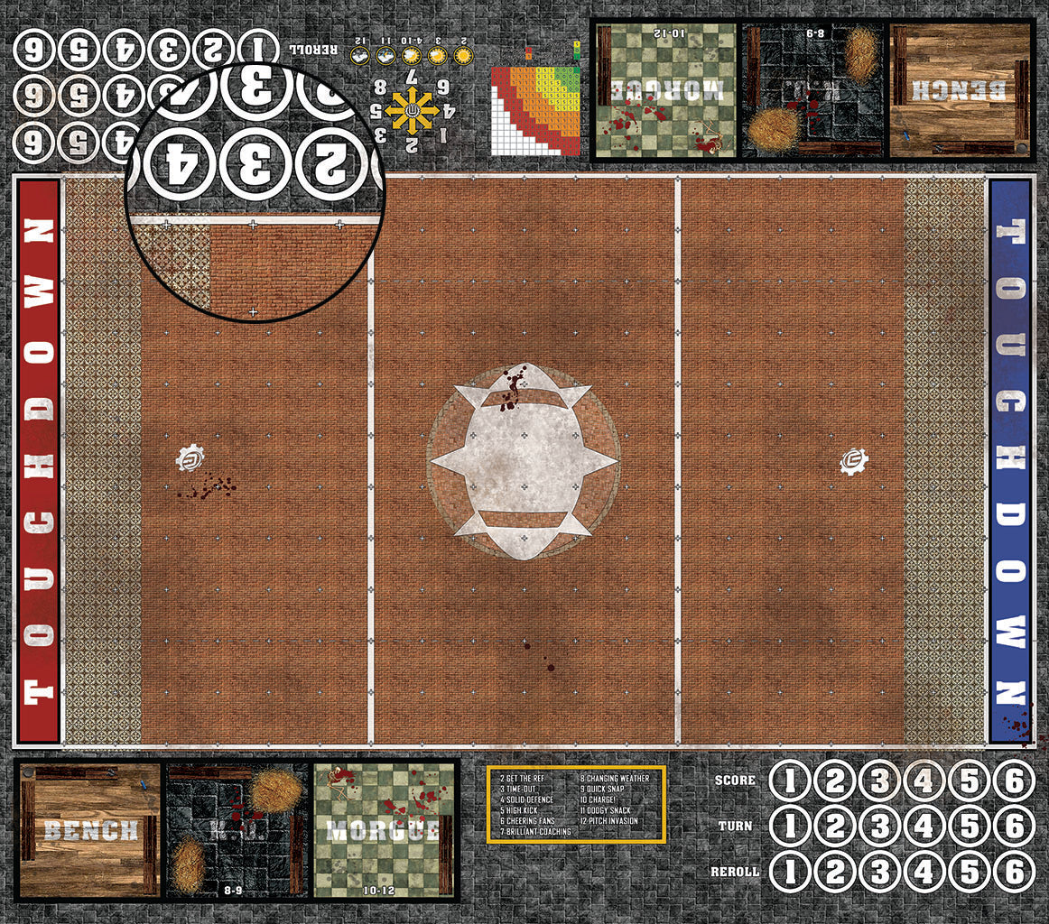 Custom Fantasy Football 7s Play Mat / Pitch from Mats by Mars