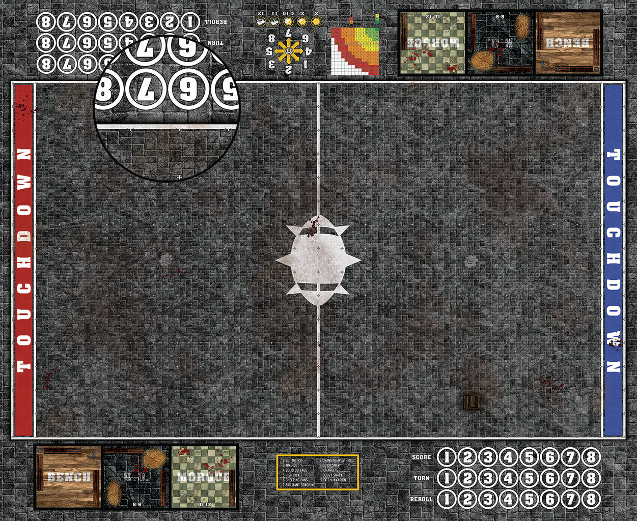 Custom Fantasy Football Play Mat / Pitch 11s