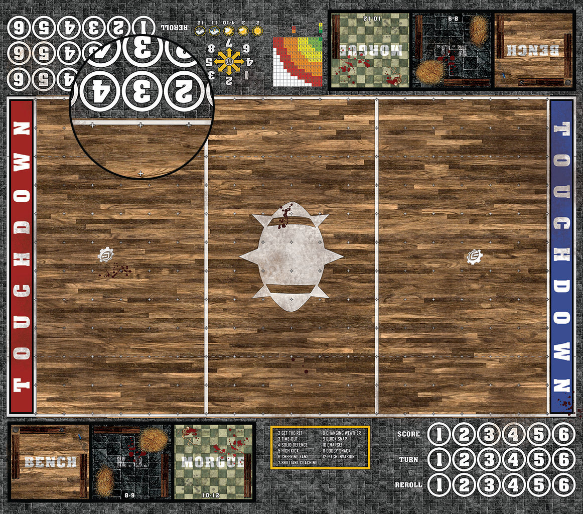 Mats by Mars:  Tavern Fantasy Football Play Mat / Pitch