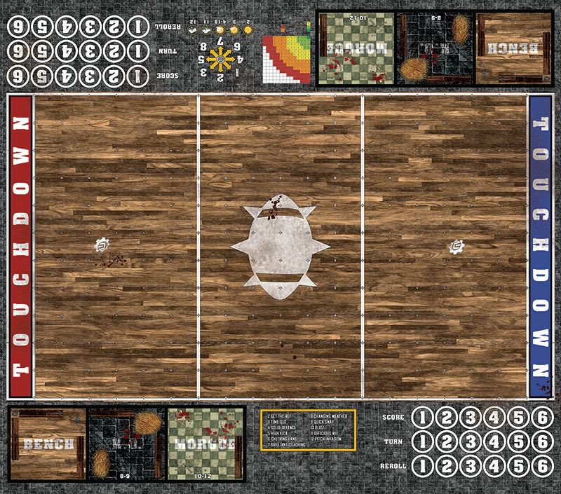 Mats by Mars:  Tavern Fantasy Football Play Mat / Pitch