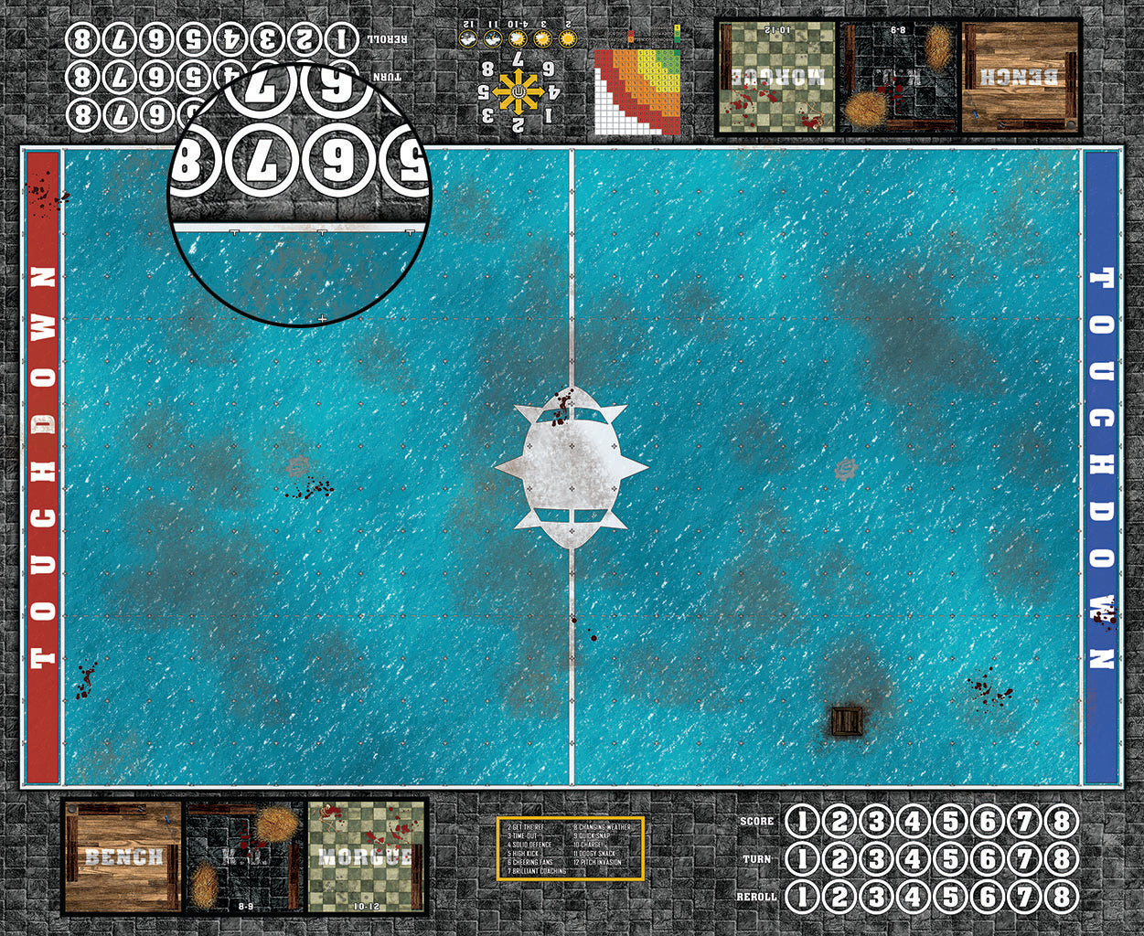 Custom Fantasy Football Play Mat / Pitch 11s