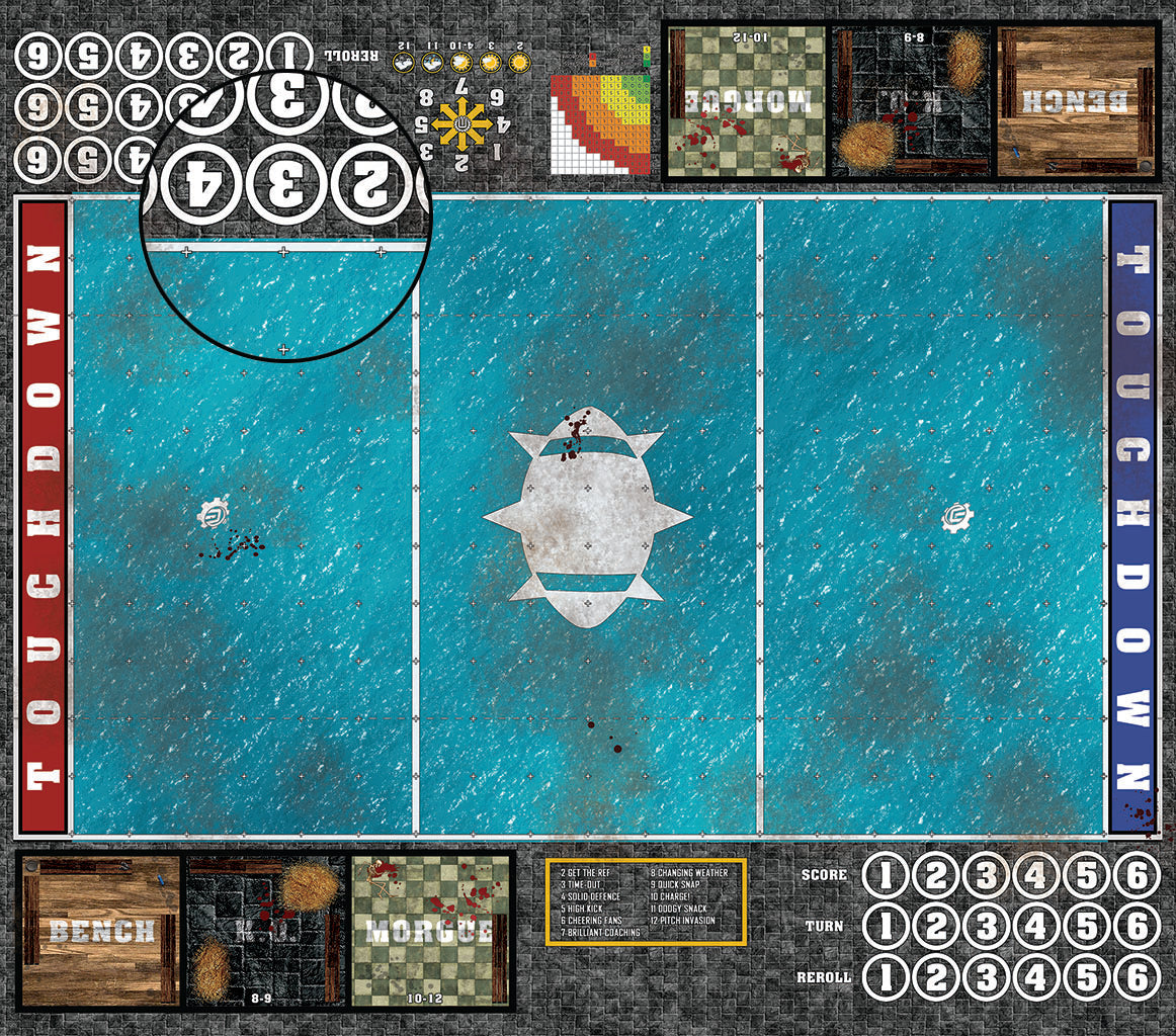 Custom Fantasy Football 7s Play Mat / Pitch from Mats by Mars