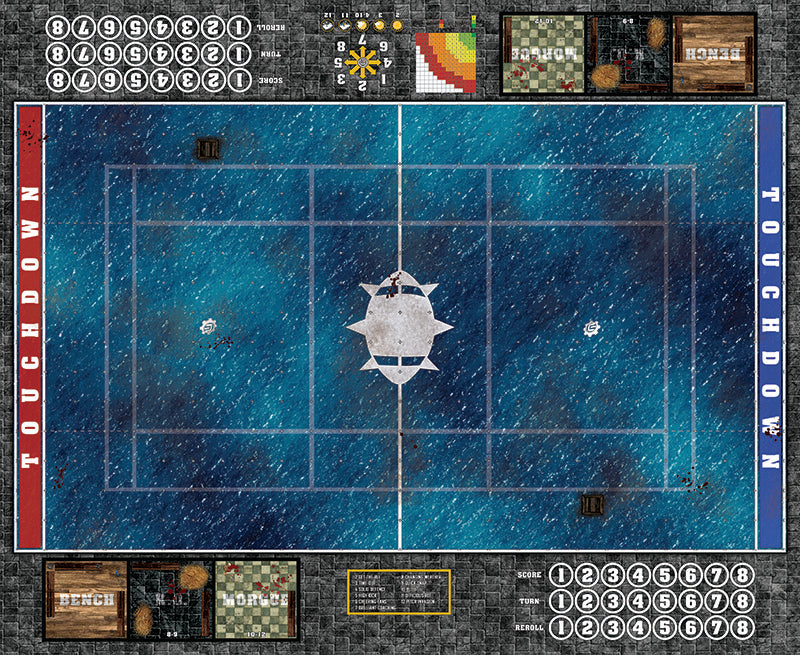 Mats by Mars: Dark Caribbean  Fantasy Football Play Mat / Pitch