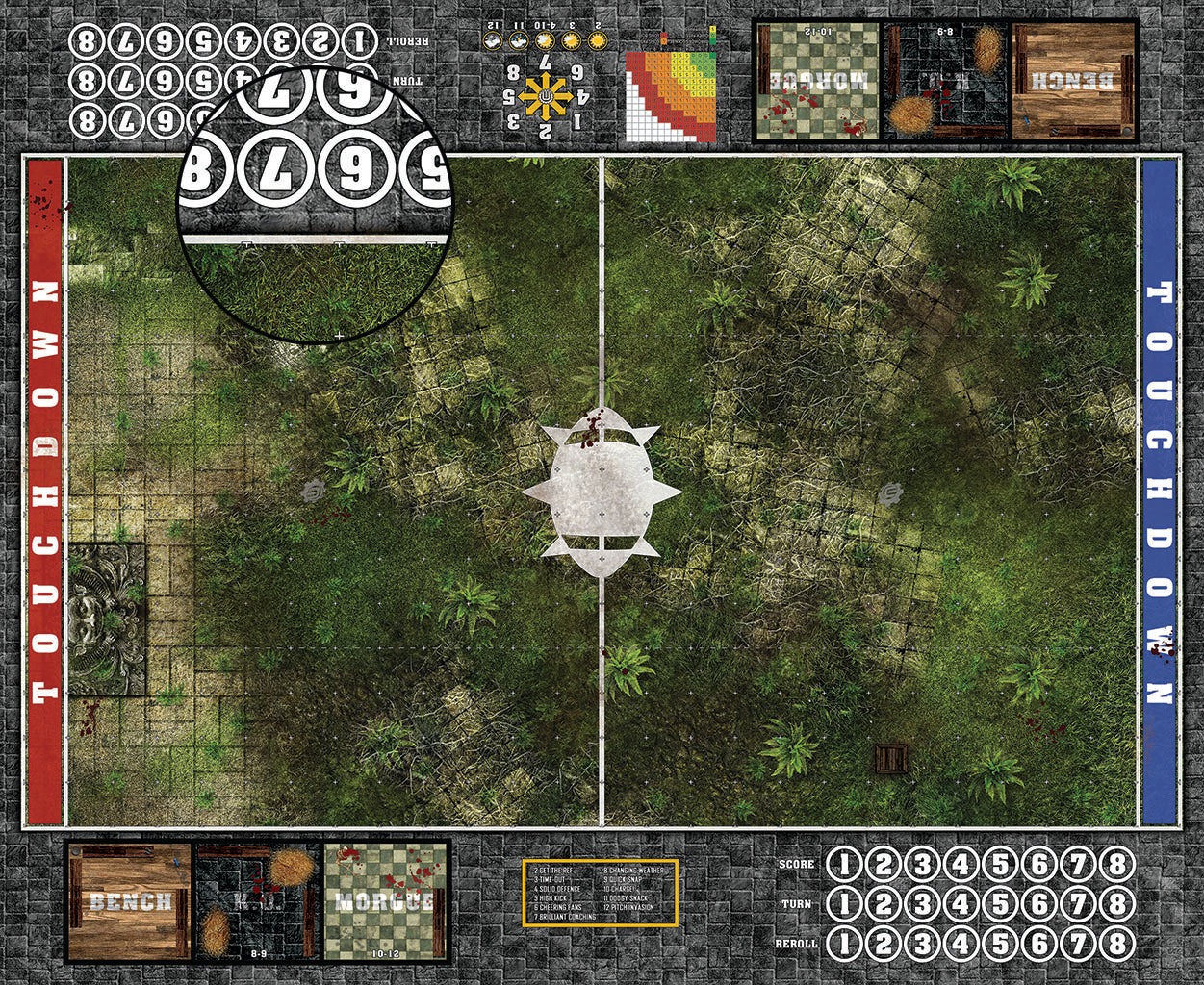 Custom Fantasy Football Play Mat / Pitch 11s