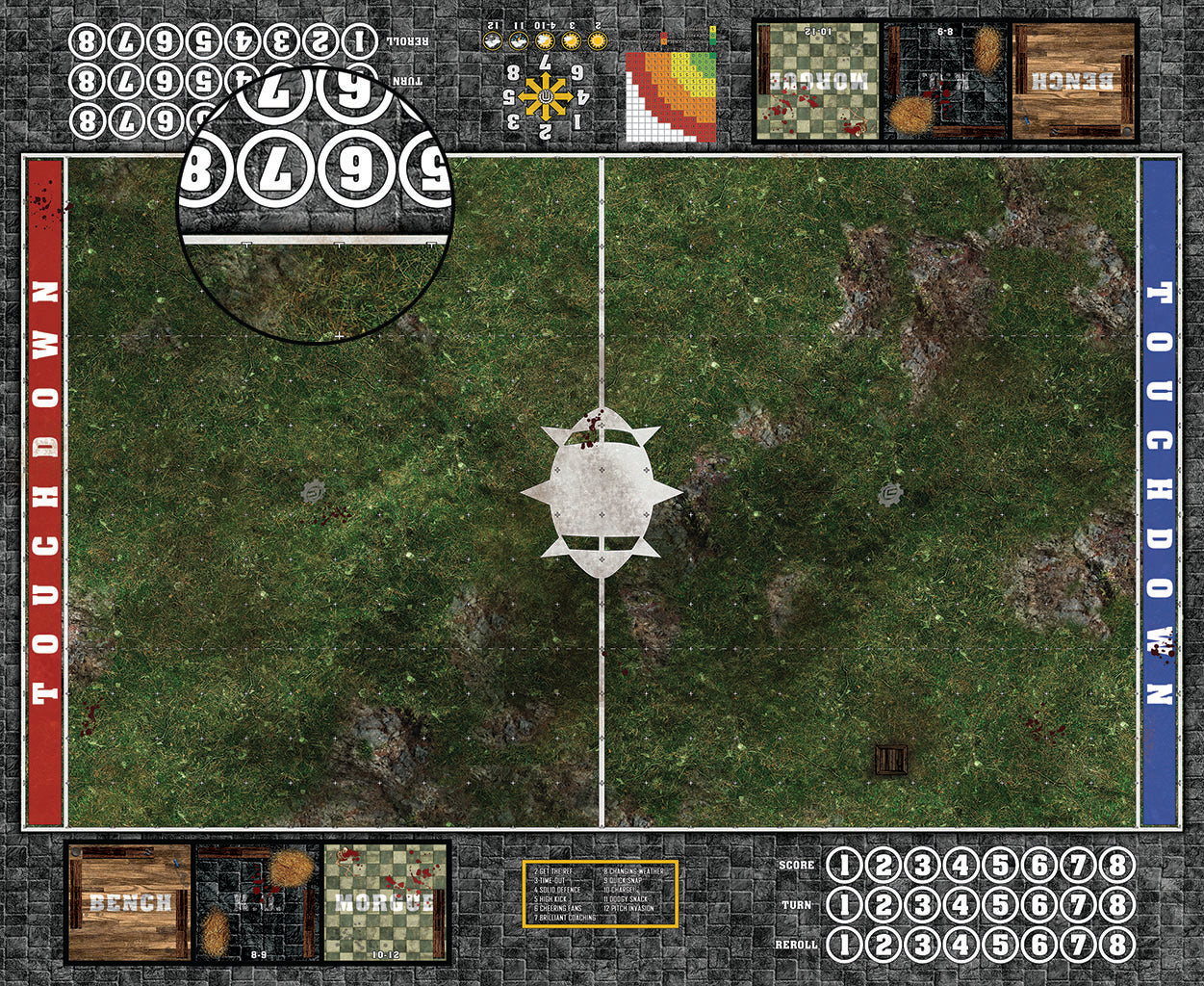 Custom Fantasy Football Play Mat / Pitch 11s