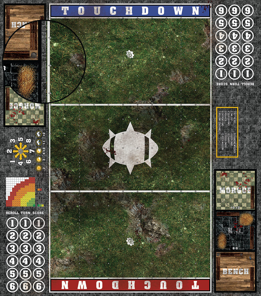 Custom Fantasy Football 7s Play Mat / Pitch from Mats by Mars