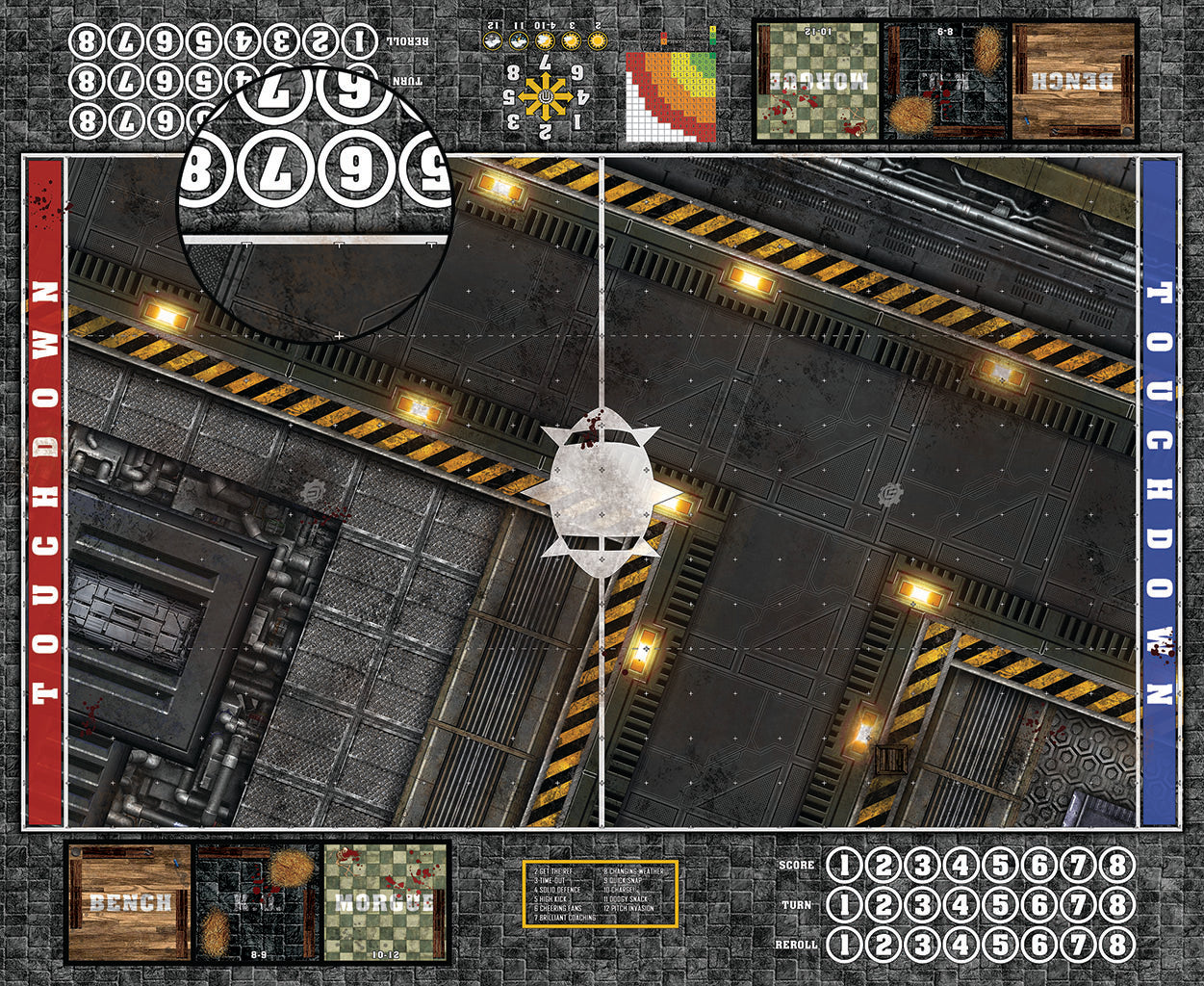 Custom Fantasy Football Play Mat / Pitch 11s