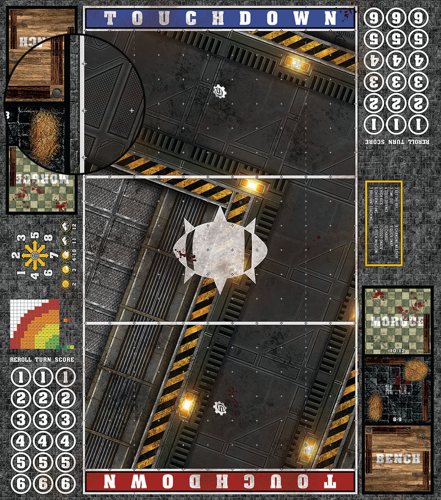 Custom Fantasy Football 7s Play Mat / Pitch from Mats by Mars