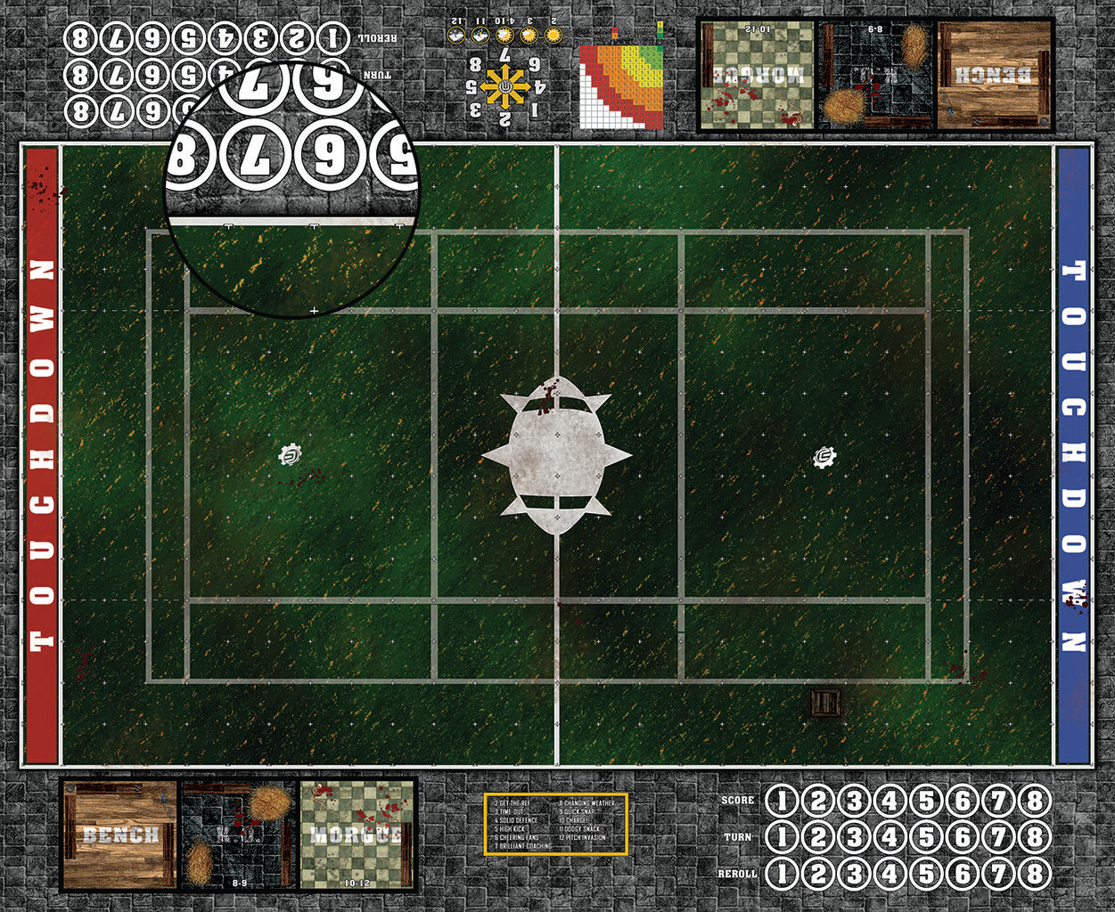 Mats by Mars: Carnivale Canals Fantasy Football Play Mat / Pitch