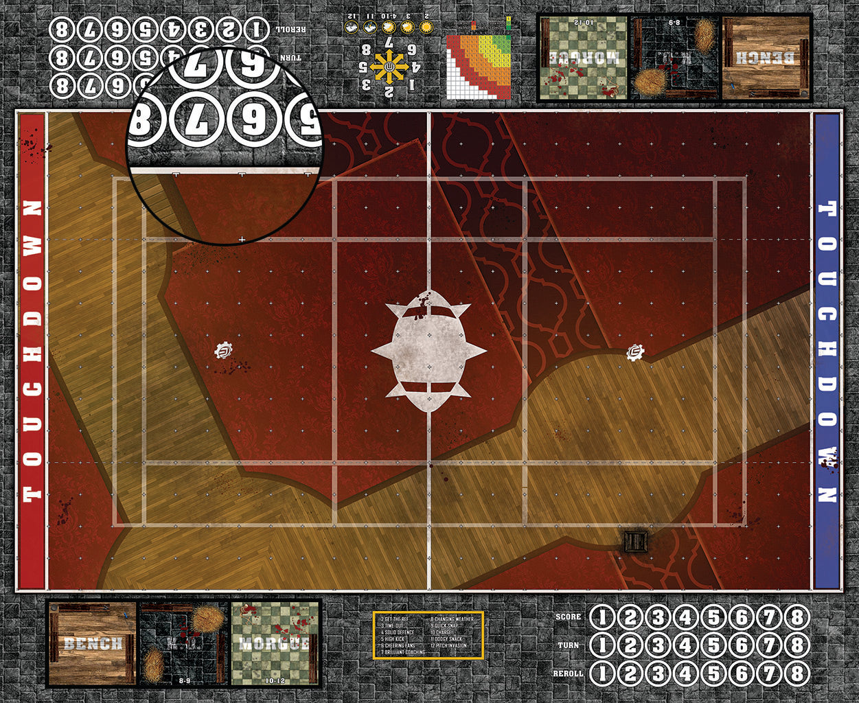 Mats by Mars: Casino Floor Fantasy Football Play Mat / Pitch