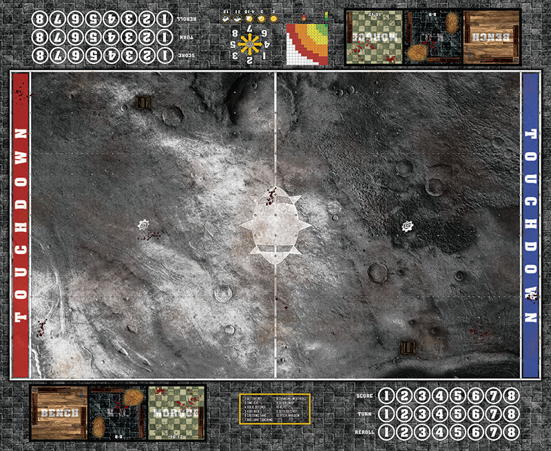 Mats by Mars: Moon Surface Fantasy Football Play Mat / Pitch