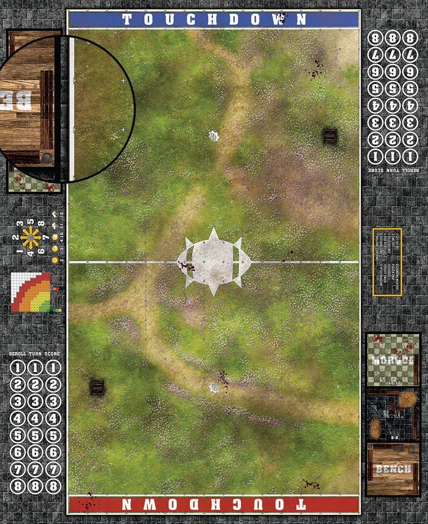 Mats by Mars: Cherry Blossom Crossroad Fantasy Football Play Mat / Pitch