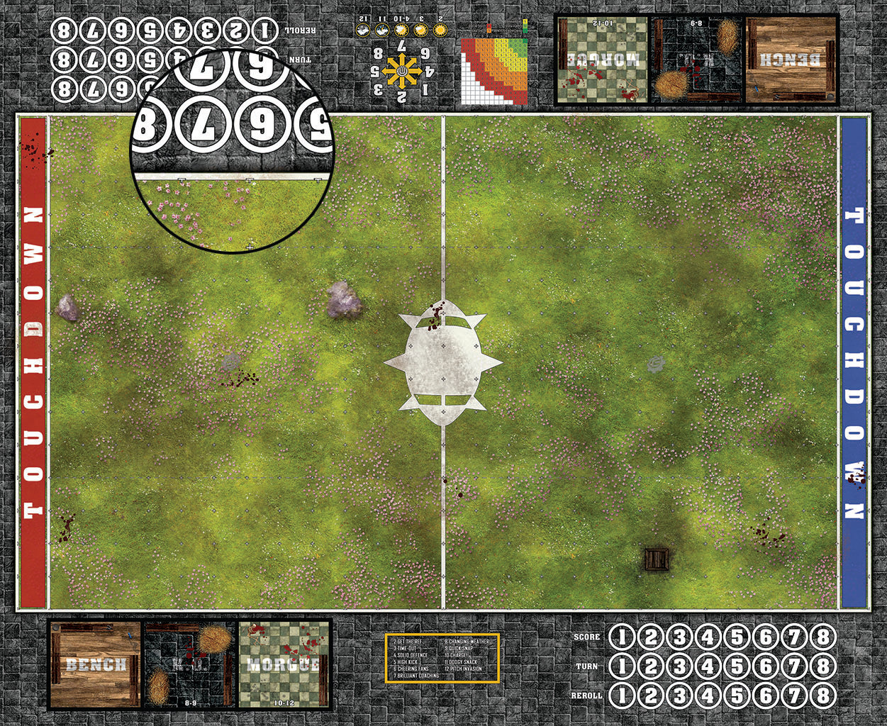 Custom Fantasy Football Play Mat / Pitch 11s