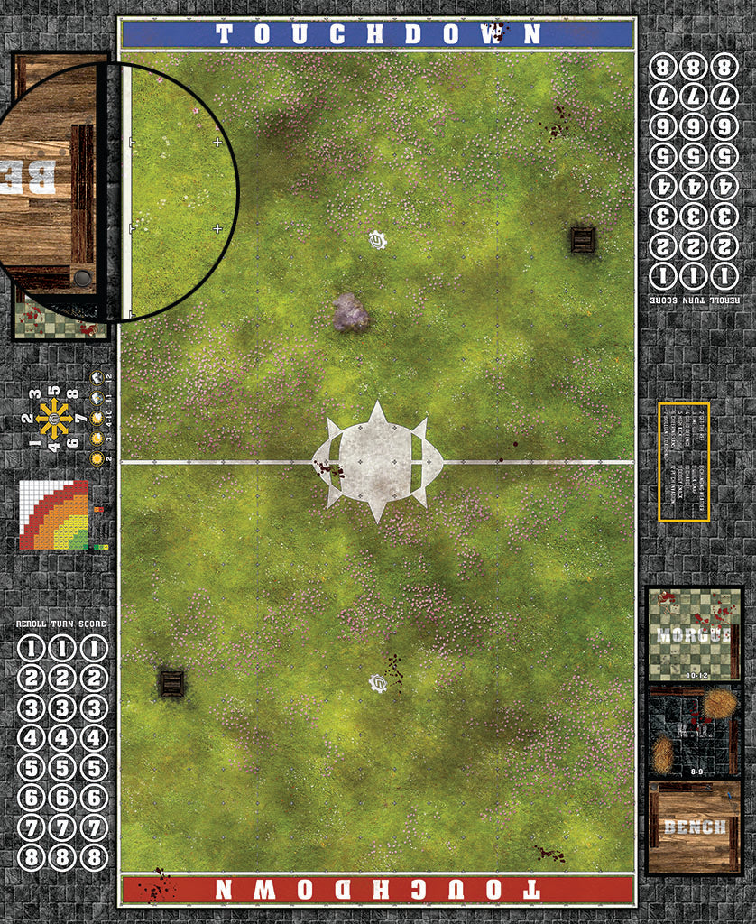 Mats by Mars: Cherry Blossom Grove Fantasy Football Play Mat / Pitch