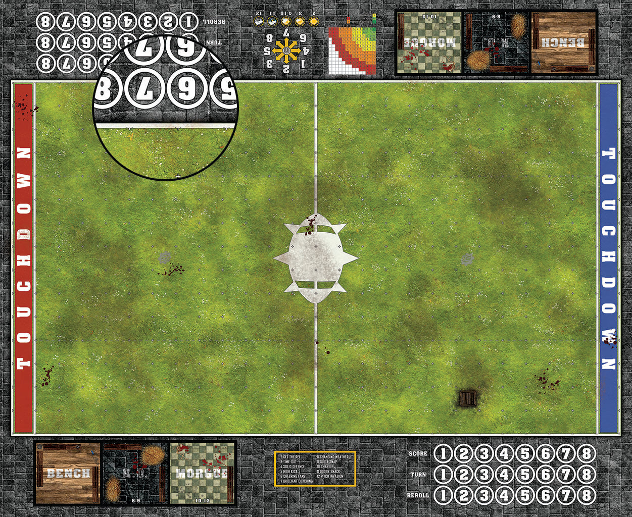 Custom Fantasy Football Play Mat / Pitch 11s