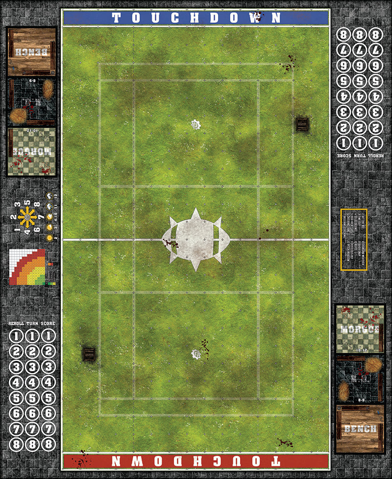 Mats by Mars: Flourishing Field Fantasy Football Play Mat / Pitch