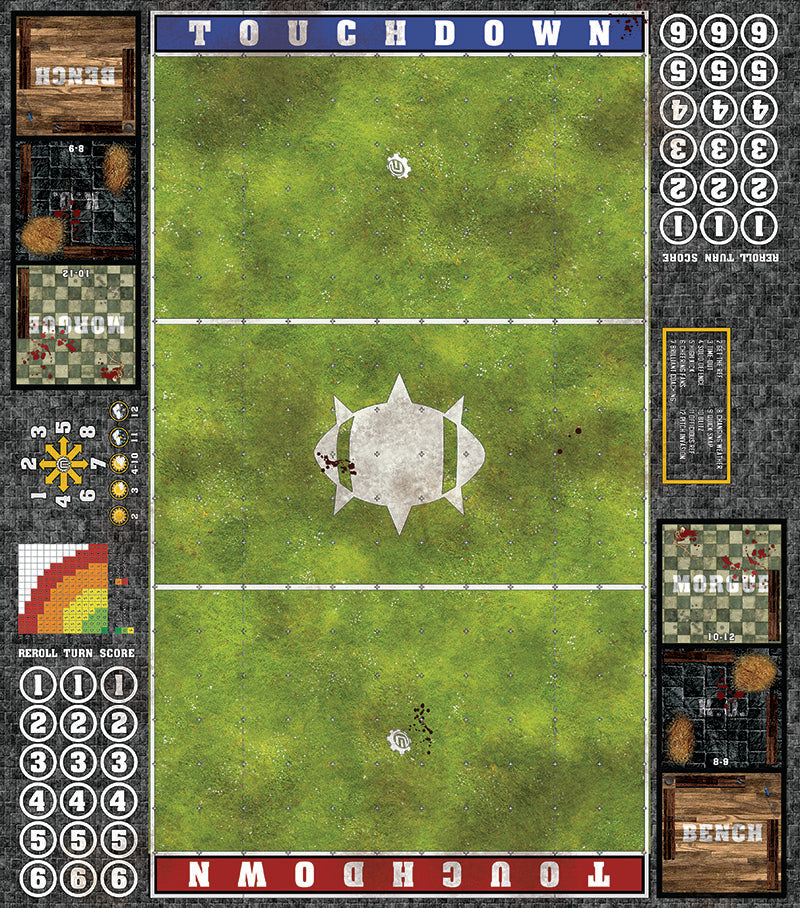 Mats by Mars: Flourishing Field Fantasy Football Play Mat / Pitch