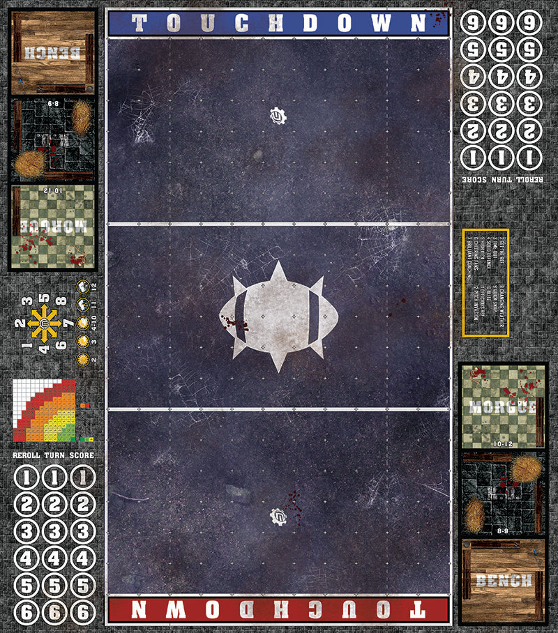 Mats by Mars: Moonlight Cobwebs Fantasy Football Play Mat / Pitch