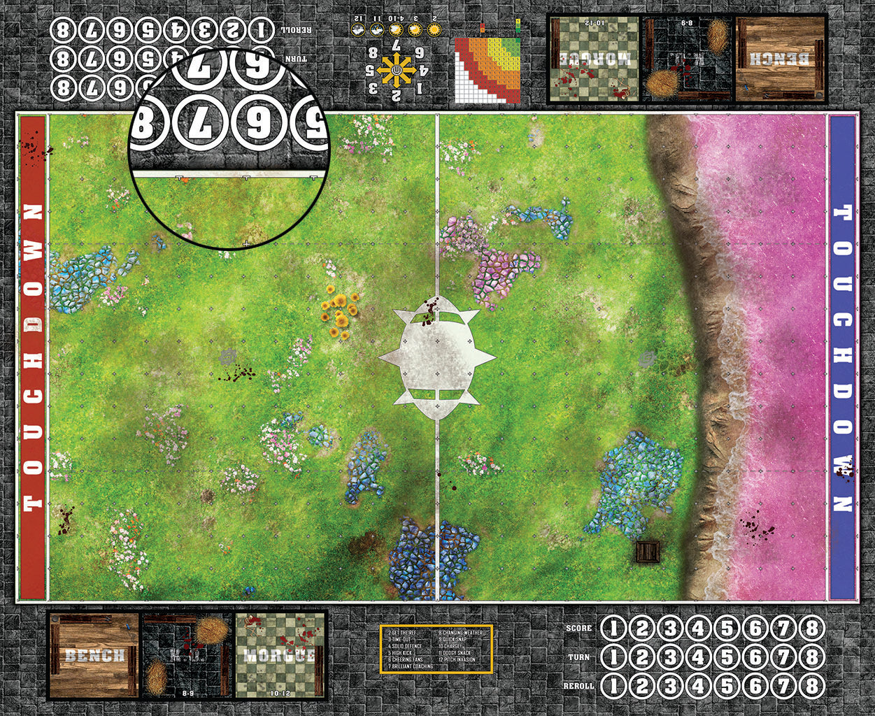 Custom Fantasy Football Play Mat / Pitch 11s