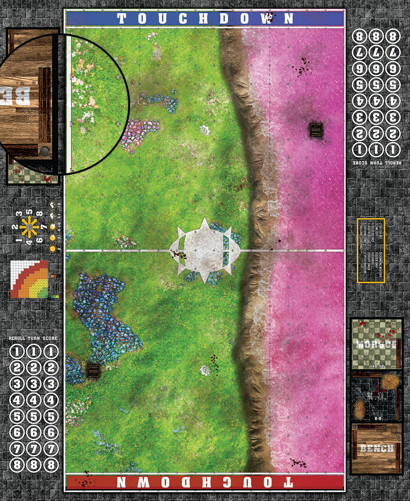 Mats by Mars: Faewild Shore Fantasy Football Play Mat / Pitch