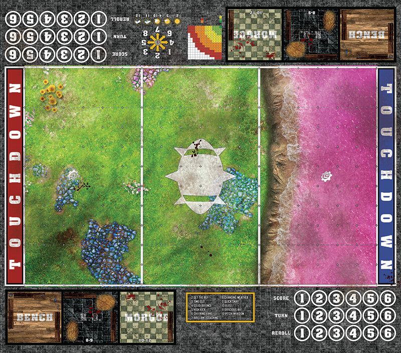 Mats by Mars: Faewild Shore Fantasy Football Play Mat / Pitch