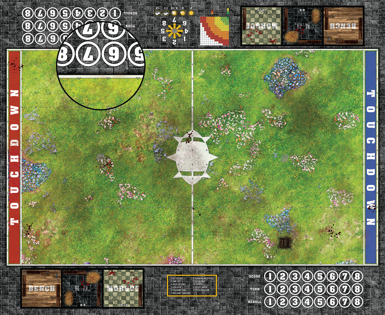 Custom Fantasy Football Play Mat / Pitch 11s