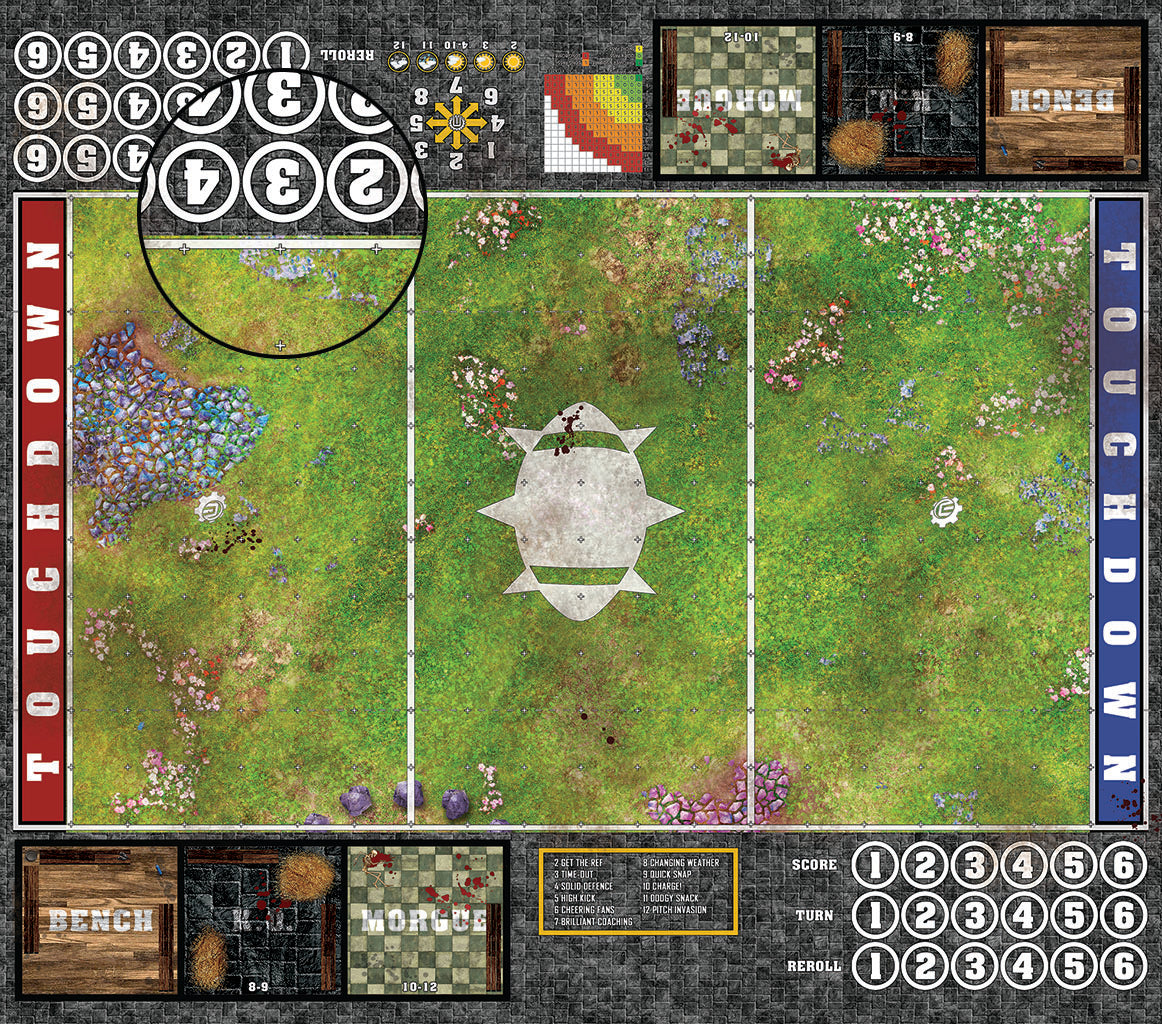 Mats by Mars: Faewild Fields Fantasy Football Play Mat / Pitch
