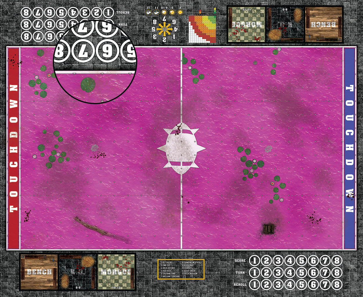 Mats by Mars: Faewild Sea Fantasy Football Play Mat / Pitch