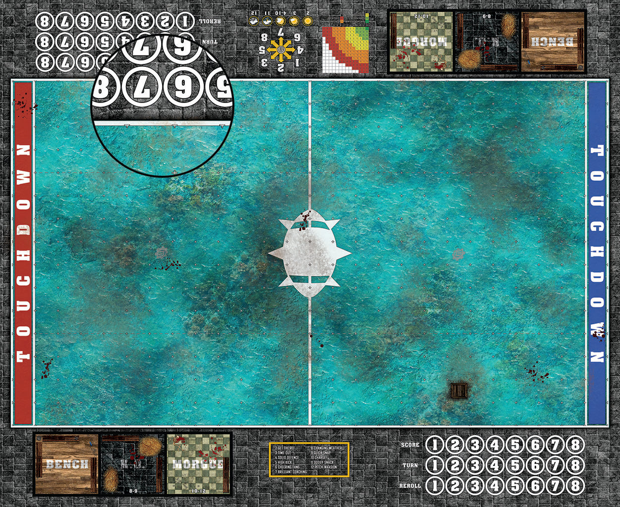 Custom Fantasy Football Play Mat / Pitch 11s